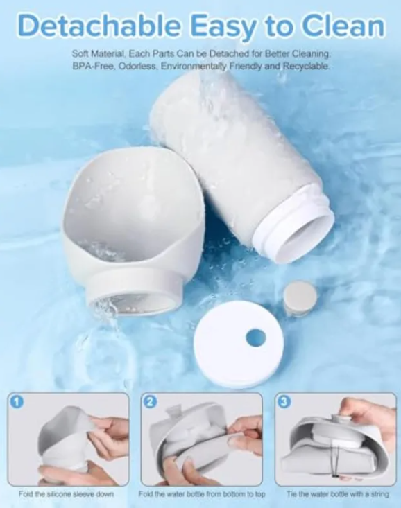 CozyTail™ Aqua Fold Travel Bottle