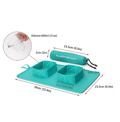 CozyTail™ FoldGo Travel Bowl