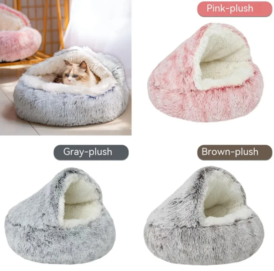 CozyTail™ Snuggle Cave Bed